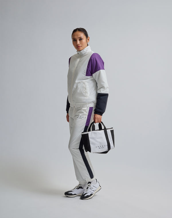CRONOS BLACK STAND ZIP BLOUSON【WHITE】