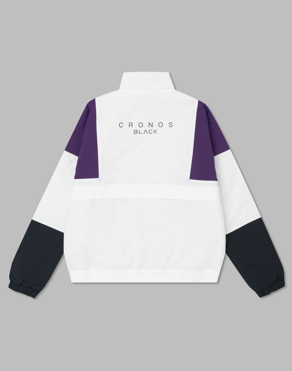 CRONOS BLACK STAND ZIP BLOUSON [WHITE]