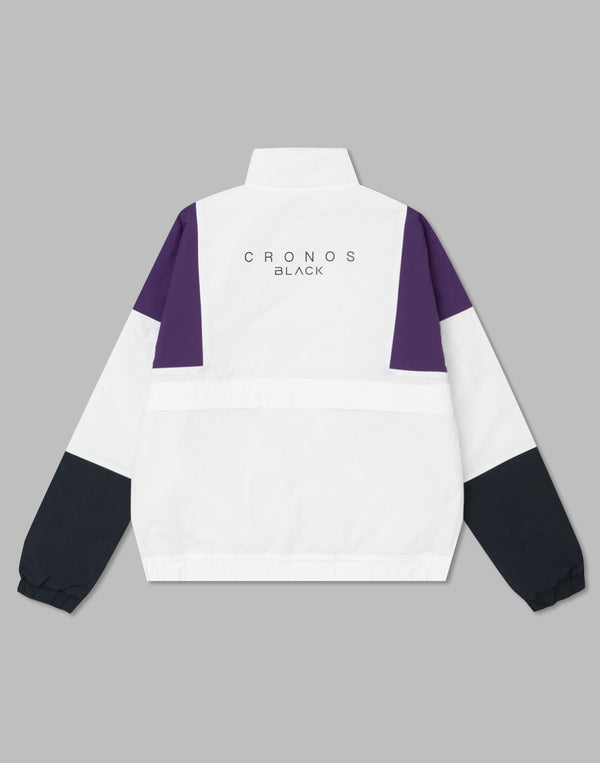 CRONOS BLACK STAND ZIP BLOUSON【WHITE】