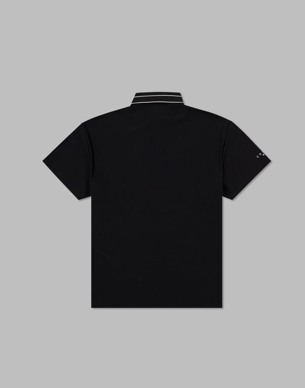 CRONOS BLACK STRIPED POLO SHIRT【BLACK】
