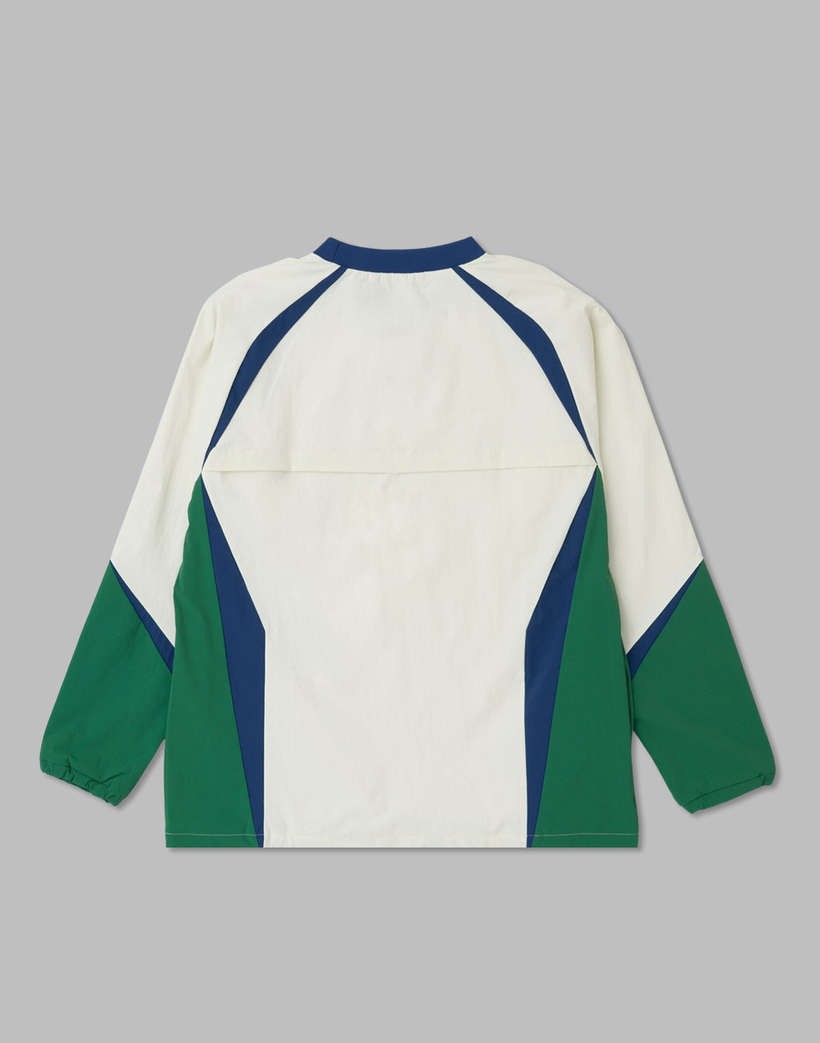 CRONOS BLACK 長袖ピステ ホワイト/グリーン ナイロン　ジャケット unisex】CRONOS BLACK Windbreaker Jacket【GREEN】