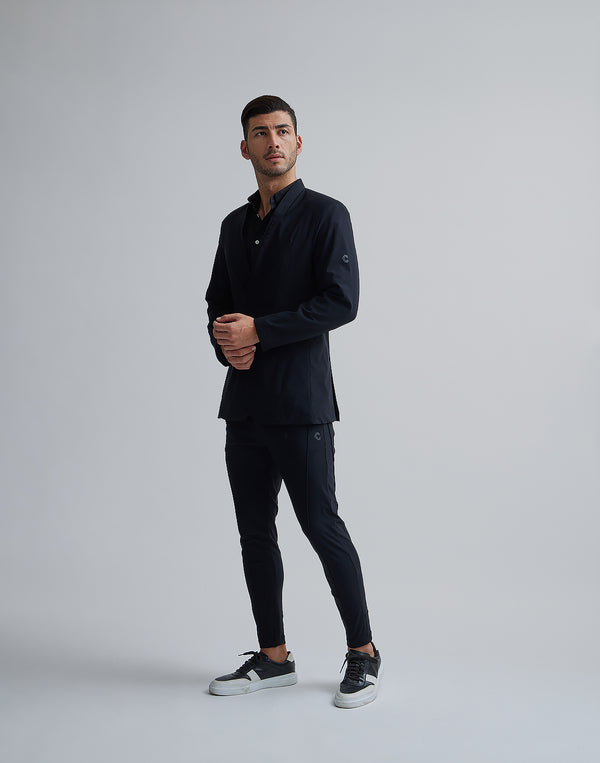 CRONOS BLACK BUTTON DOWN SHIRT