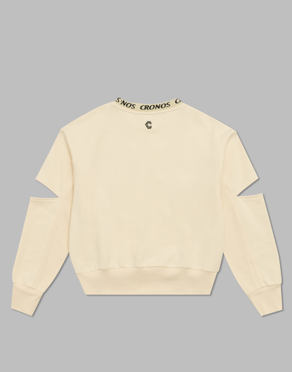 CRONOS WOMEN CUT OUT SWEAT【CREAM】