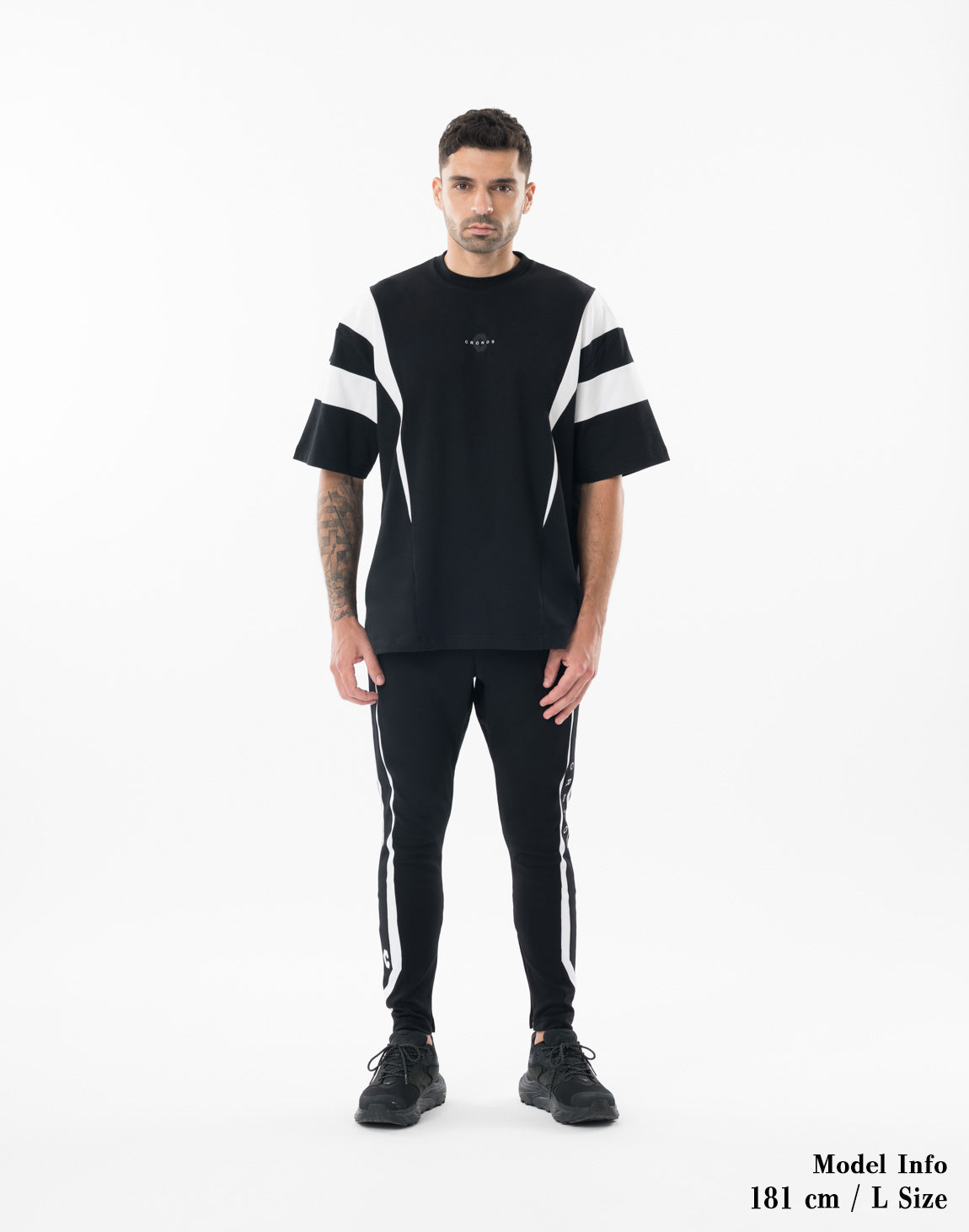 CRONOS STREAMLINE Skinny Pants【BLACK】