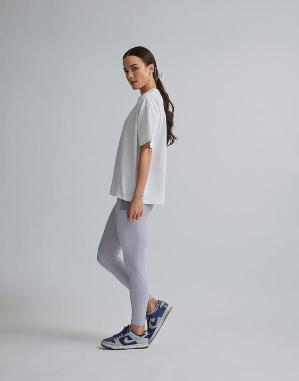 CRONOS WOMEN SPORTS MESH LEGGINGS【GRAY】