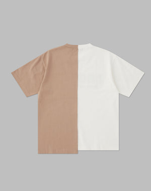 CRONOS WOMEN ASYMMETRY T-SHIRTS【BEIGE】