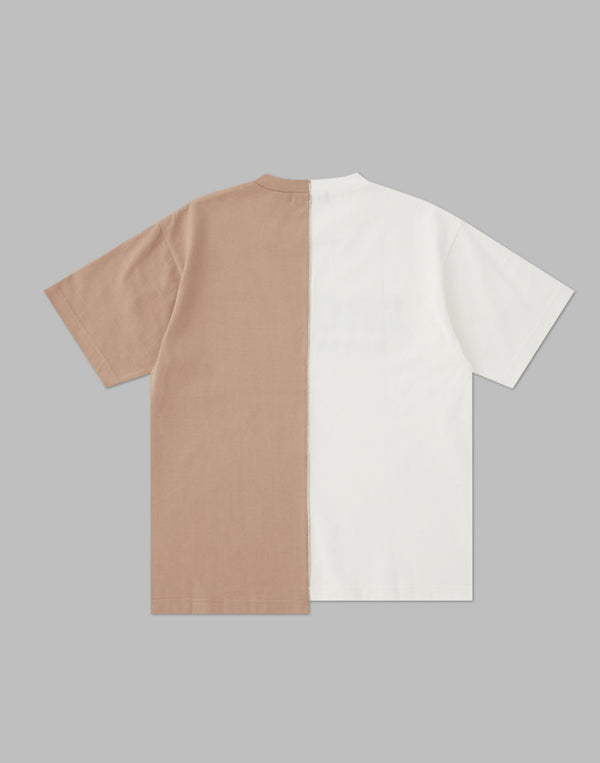 CRONOS WOMEN ASYMMETRY T-SHIRTS【BEIGE】