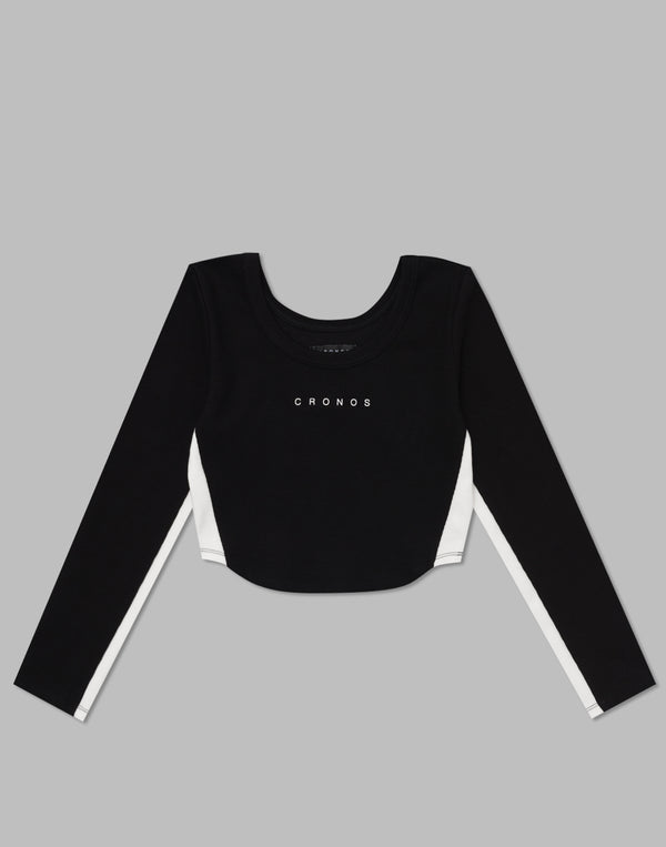 CRONOS WOMEN 2WAY LONG SLEEVE【BLACK】