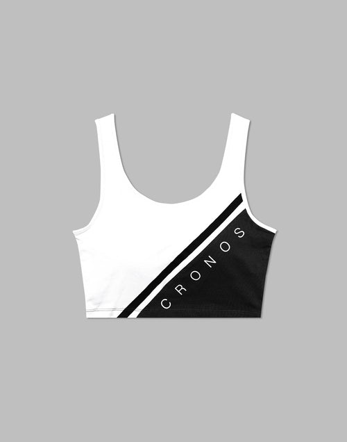 CRONOS WOMEN SWITCHED TANKTOP【BLACK】