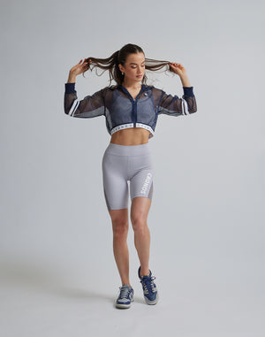 CRONOS WOMEN SPORTS MESH BRA【GRAY】