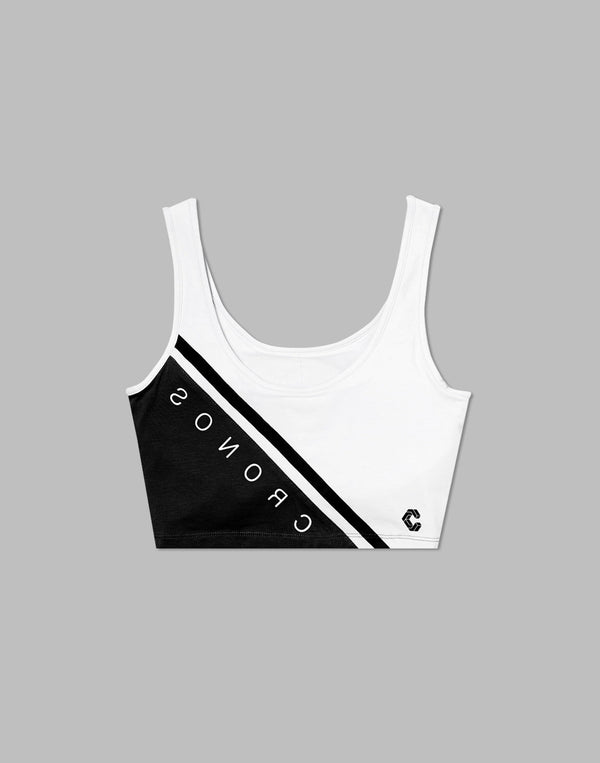 CRONOS WOMEN SWITCHED TANKTOP【BLACK】