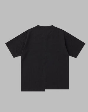 CRONOS WOMEN ASYMMETRY T-SHIRTS【BLACK】