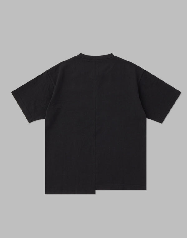 CRONOS WOMEN ASYMMETRY T-SHIRTS【BLACK】