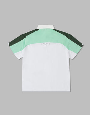 CRONOS BLACK 撞色polo衫【白色】
