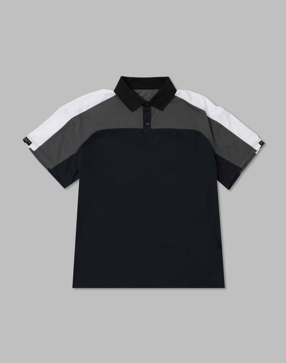 CRONOS BLACK 對比色 Polo 衫 [黑色]