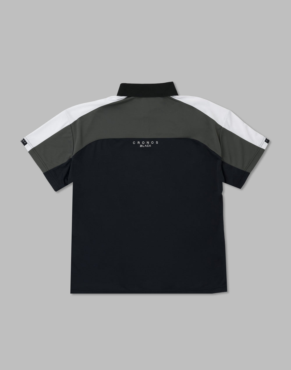 CRONOS BLACK 對比色 Polo 衫 [黑色]
