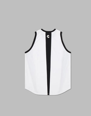 CRONOS  TRIDENT  SWITCHING  TANKTOP【WHITE】