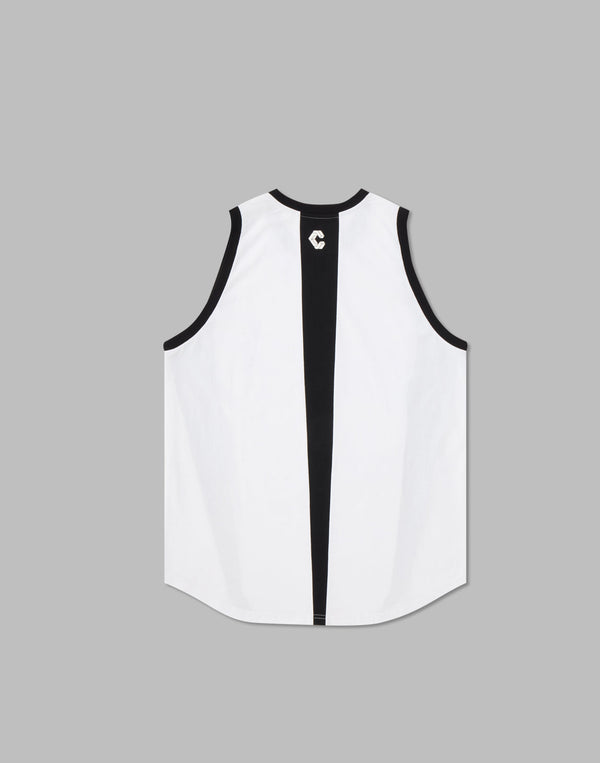 CRONOS  TRIDENT  SWITCHING  TANKTOP【WHITE】