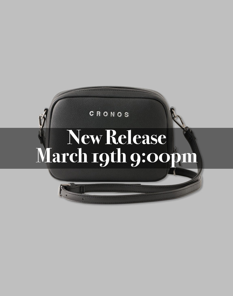 CRONOS Horizontal Shoulder Bag【BLACK】 – クロノス CRONOS Official 