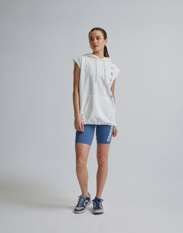 CRONOS WOMEN SPORTS MESH SHORT LEGGINGS【BLUE】