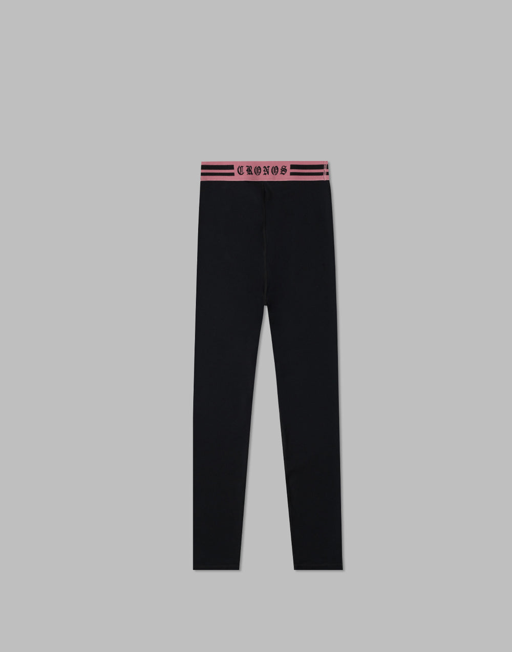 CRONOS WOMEN BLACK LETTER LEGGINGS【BLACK×PINK】