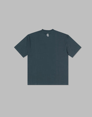 CRONOS  FRONT LOGO OVERSIZE T-SHIRT【S.NAVY】