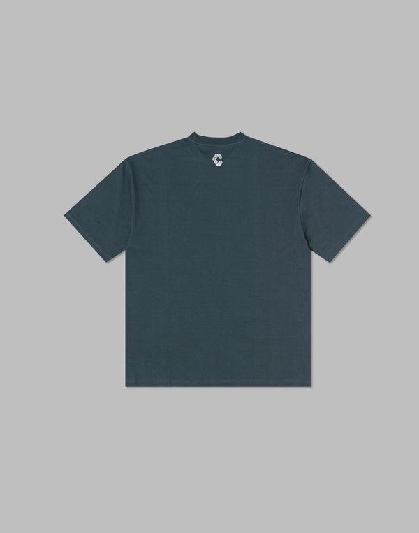 CRONOS  FRONT LOGO OVERSIZE T-SHIRT【S.NAVY】