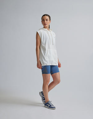 CRONOS WOMEN SPORTS MESH SHORT LEGGINGS【BLUE】