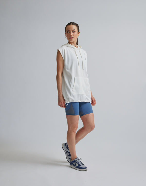CRONOS WOMEN SPORTS MESH SHORT LEGGINGS【BLUE】