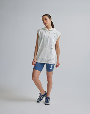 CRONOS WOMEN SPORTS MESH SHORT LEGGINGS【BLUE】