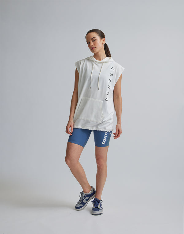 CRONOS WOMEN SPORTS MESH SHORT LEGGINGS【BLUE】