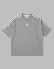 CRONOS 2LINE OVERSIZE T-SHIRTS【GRAY】