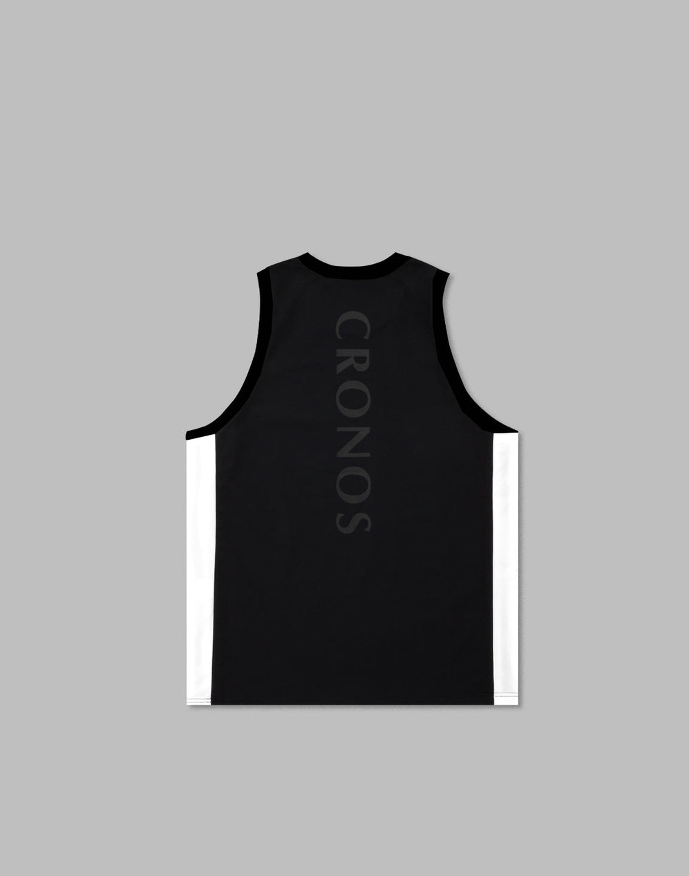 CRONOS 2LINE MESH SLEEVELESS [BLACK×WHITE]