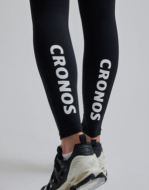 CRONOS WOMEN SPORTS MESH LEGGINGS【GRAY】