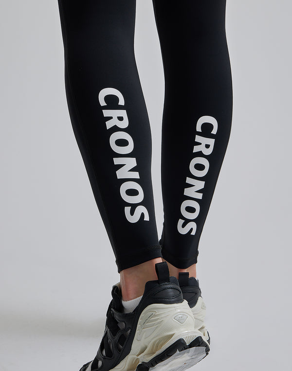 CRONOS WOMEN SPORTS MESH LEGGINGS【GRAY】