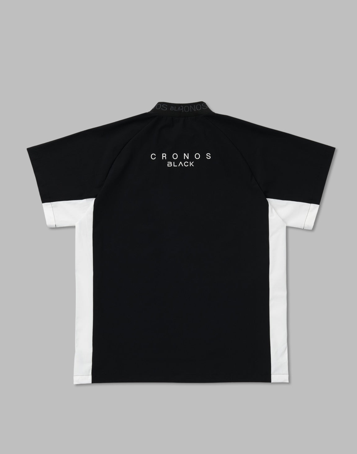 CRONOS BLACK Utility Nylon mock neck shirt【BLACK