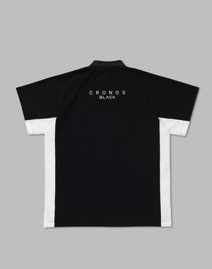 CRONOS BLACK 實用尼龍立領襯衫【黑色】