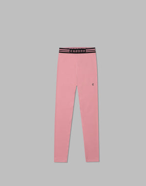 CRONOS WOMEN BLACK LETTER LEGGINGS【PINK】