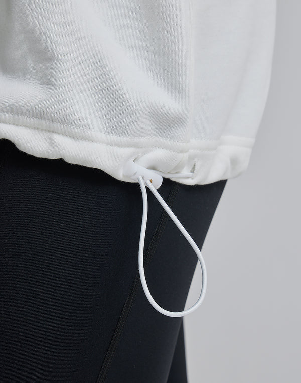 CRONOS WOMEN SLEEVELESS HOODIE【WHITE】