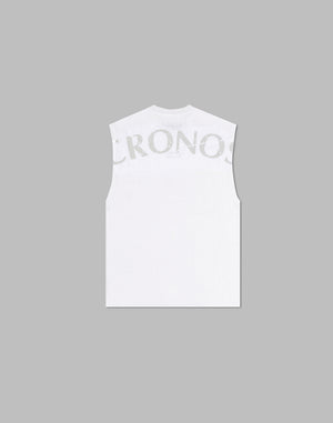 CRONOS 刺繡 BOXLOGO 無袖 [白色]