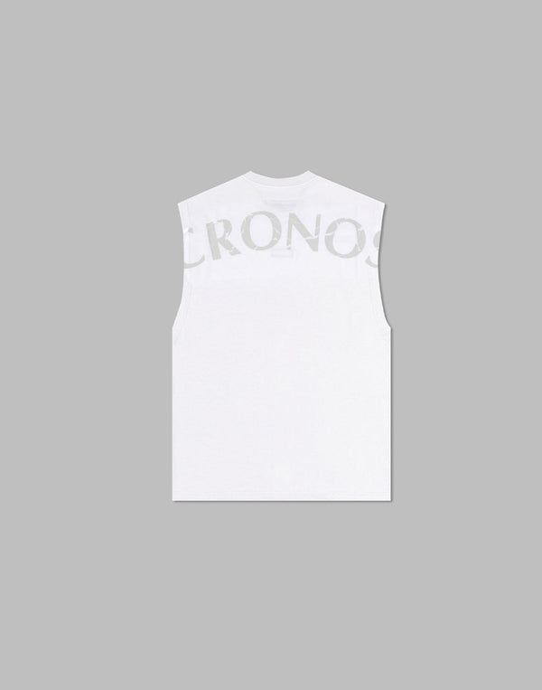 CRONOS 刺繡 BOXLOGO 無袖 [白色]