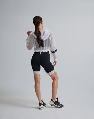 CRONOS WOMEN MESH ZIP HOODY [WHITE]