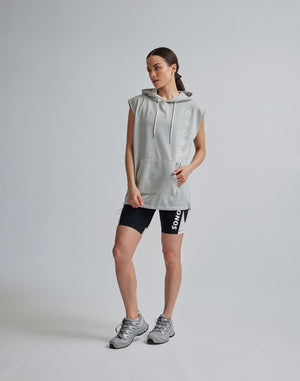 CRONOS WOMEN SLEEVELESS HOODIE【GRAY】