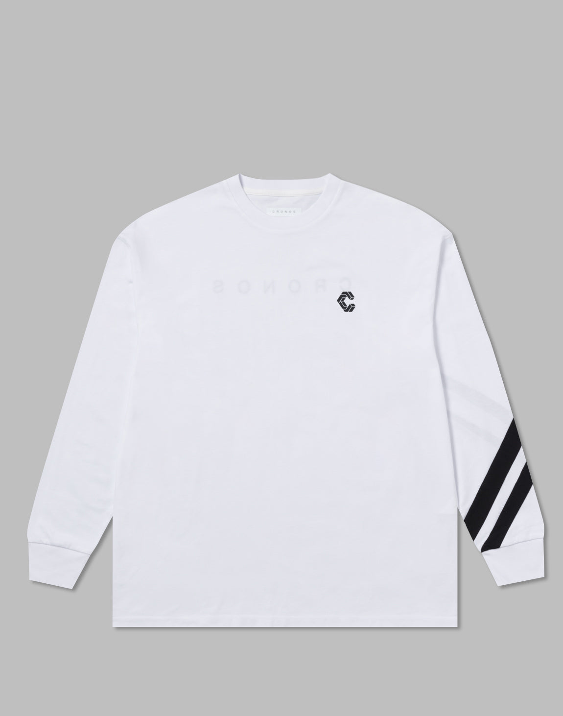 CRONOS DOUBLE STRIPES LONG SLEEVE【WHITE】 – クロノス CRONOS Official Store