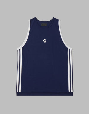 CRONOS 2LINE TANKTOP【NAVY】
