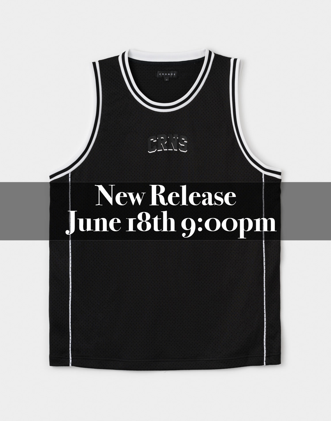 CRONOS Double-Layer Basketball Mesh Tank【BLACK】 – クロノス