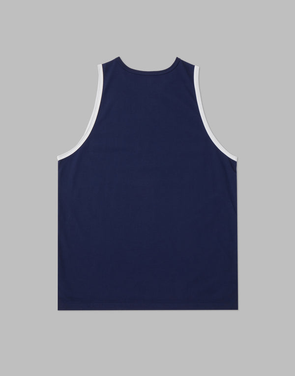 CRONOS 2LINE TANKTOP【NAVY】