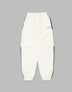 CRONOS WOMEN NYLON STRETCH CARGO【WHITE】