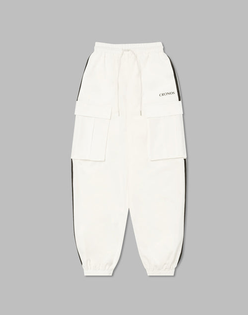 CRONOS WOMEN NYLON STRETCH CARGO【WHITE】