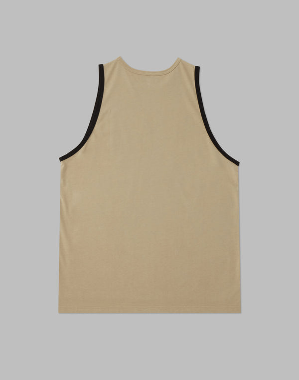 CRONOS 2LINE TANKTOP【BEIGE】